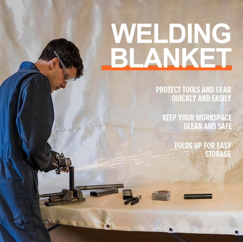 Welding Blanket Heavy Duty Fiberglass Fire Resistant Insulation