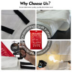 Best Fire Blanket Fire-Resistance 1x1m for Home, and Camping
